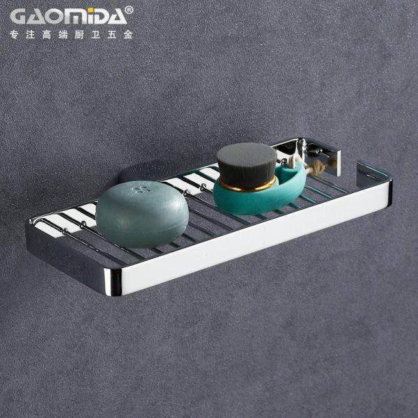 全铜卫生间置物架小尺寸壁挂式不锈钢肥皂盒大号皂网长方形置物篮,家装主材,卫浴置物架,淘宝优惠券,粉丝福利购,淘宝优惠卷