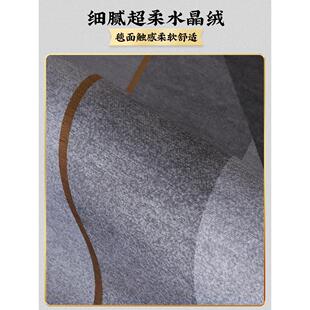 灰色系轻奢大客厅地毯茶几垫简约现代卧室床边房间地垫家用易打理