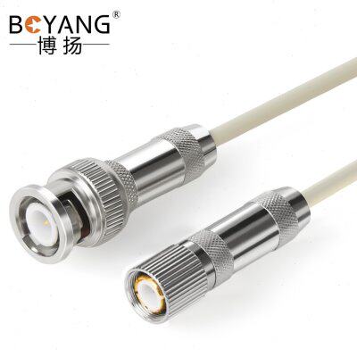 博扬 2M跳线BNC-L9 2M兆E1接头成品跳线syv-75-2-1同轴电缆DDF2米