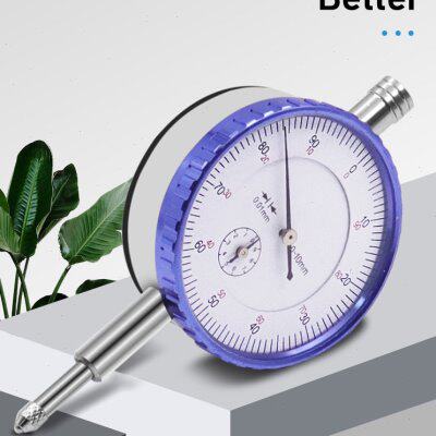 优质机械式百分表 指针式指示表 0-10mm 高精度0.01