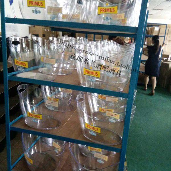 定制酒吧KTV不发光船型元宝冰桶大号啤酒混饮盆带冰夹冰镇洋酒桶