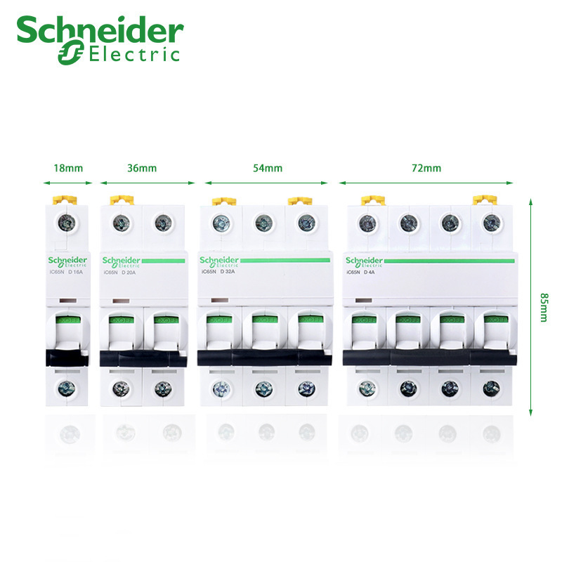 原厂schneider断路器空气开关A9F29432 iC65H 4P D32A