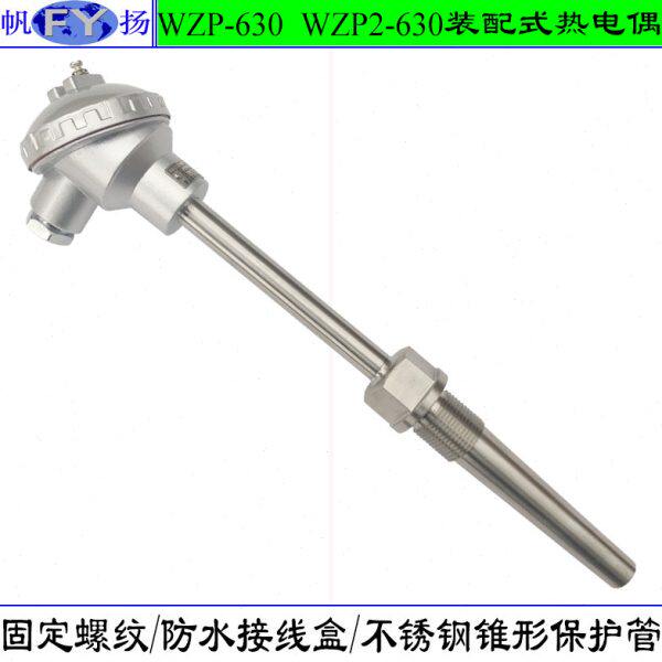 WZP-630 WZP2-631热电阻 装配式热电阻 固定螺纹 锥形保护管