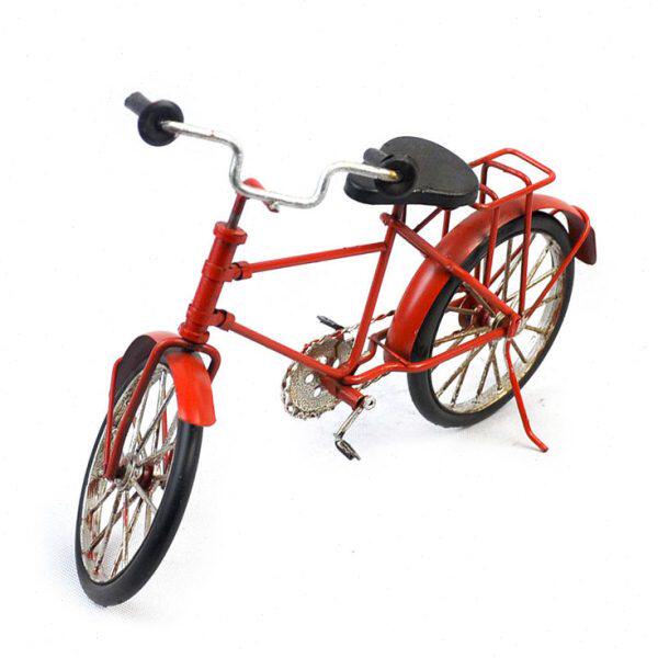复古自行车模型摆件铁皮家居软装工艺品书房桌面摆设摄影道具