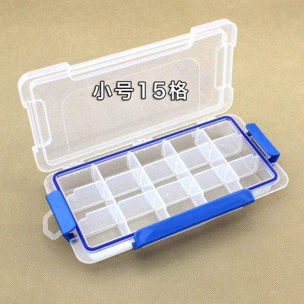 三面带扣小号15格可拆透明塑料pp收纳盒电子元件盒首饰展示包装盒,收纳整理,首饰盒,淘宝优惠券,粉丝福利购,淘宝优惠卷