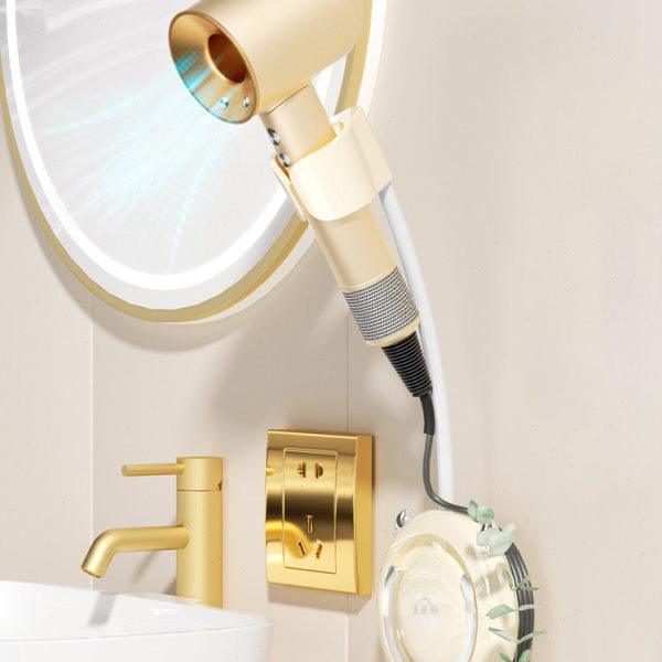 吹风机支架家用卫生间壁挂置物架免打孔解放双手懒人支架子奶油风,家庭/个人清洁工具,吹风机置物架,淘宝优惠券,粉丝福利购,淘宝优惠卷