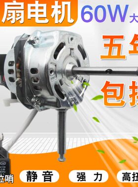 电风扇电机落地扇台式风扇摇头马达60W风扇电机头配件通用FT/FS40