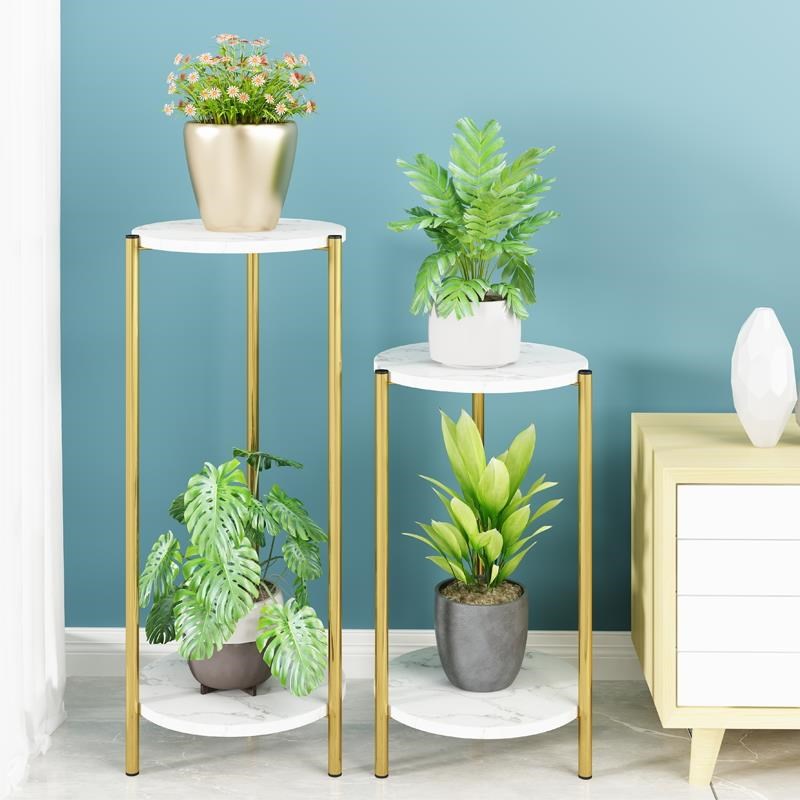 花架多层置物架阳台客厅落地式z绿萝花盆架绿植轻奢花架子简约现