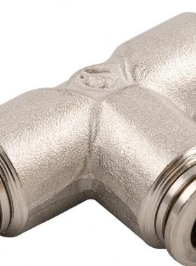 意大利安耐AIGNEP 铜镀镍 管对管T型三通快插接头 气动接头 57230