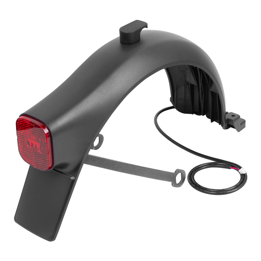 适用9号F2/F2Plus/F2Pro电动滑板车后挡泥板带支架挂钩尾灯配件