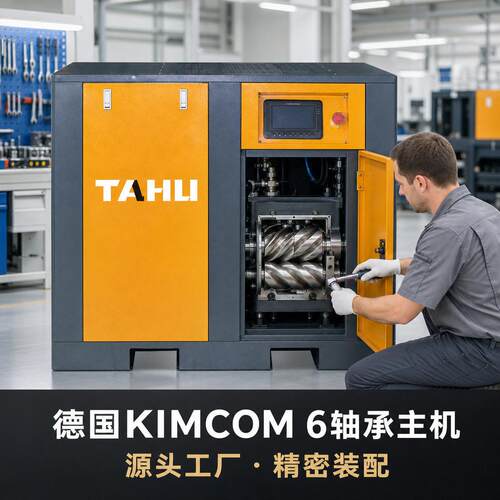TAHU2.5Mpa螺杆空压机6轴承主机空气压缩机精密装配源头工厂直销