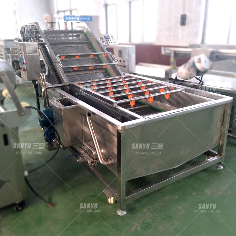 清洗小根蒜高压喷淋气泡清洗机 蔬菜清洗设备 实体厂家质量好