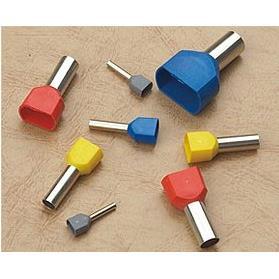 双线管型预绝缘端头LD4 冷压接线端子TE1012 两根1平方长12