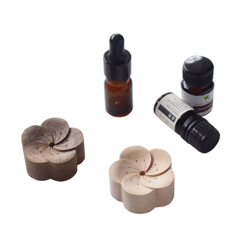 山舍丨落梅精油扩香木 随身摆件车载室内衣柜助眠持久精油香薰木