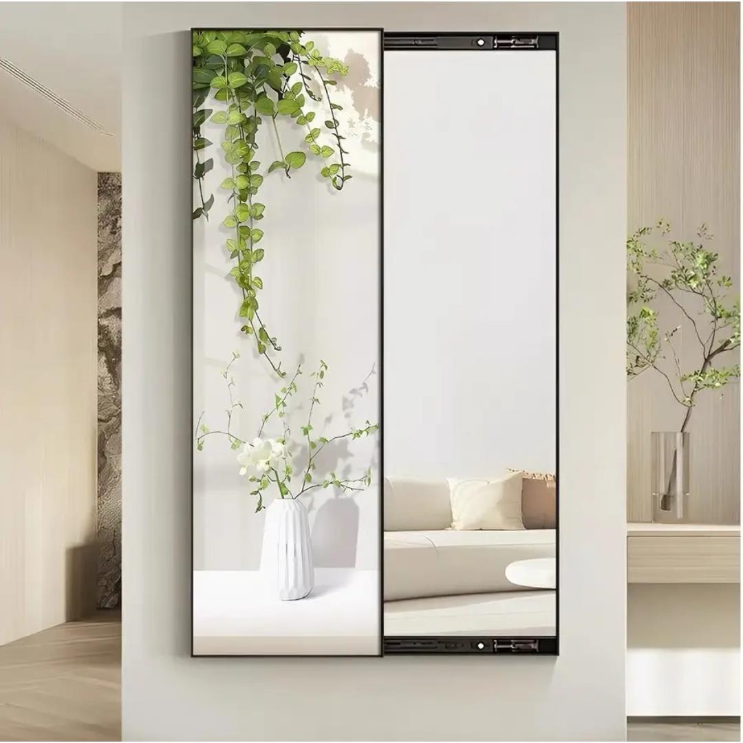 隐形穿衣镜壁画家用全身试衣镜可关闭遮挡全身镜隐藏玄关镜子挂墙