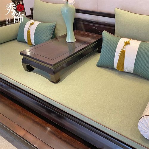 新中式罗汉床垫子古典红木沙发坐垫定制实木家具海绵垫乳胶飘窗垫