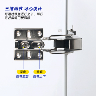 厨房柜衣橱柜巴士门配件平移门铰链外置平开门折叠阻尼缓冲器闭门