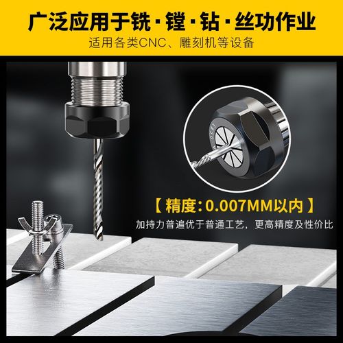 高精度ER20夹头筒夹雕刻机主轴弹性er25 11 16夹具螺母ER32夹头*