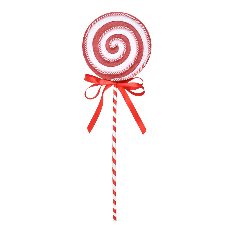 圣诞美陈装饰品大号泡沫红白棒棒糖舞台拍摄道具喜庆场景布置礼品