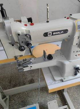 宝林335U小嘴高车筒型大旋梭包边单针皮革三同步高头车鞋面包边车