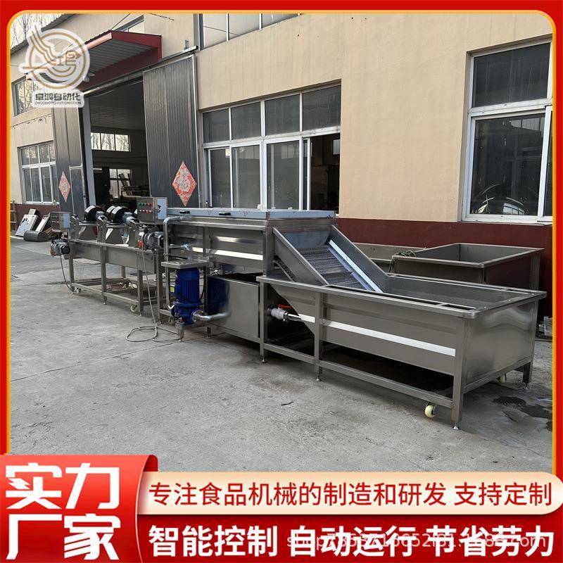 全自动杀菌后破袋挑选清洗机软包装清洗设备连续式标准件清洗机