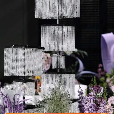 新款婚庆韶华水晶珠帘路引韩式婚礼水晶串婚礼堂T台装饰道具舞台