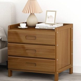 丝竹阁家用卧室床头柜简易置物收纳柜轻奢边柜卧室小型挂衣架储物