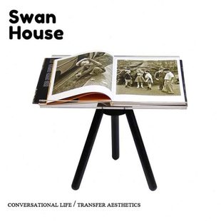 现代简约桌面落地三脚杂志书籍展示架书刊架民宿酒店售楼处样板间