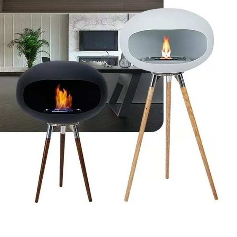 悬挂式壁炉真火木柴酒精3d雾化仿真碳壁炉取暖器别墅装饰温暖壁炉