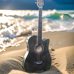 其他乐器吉他吉他初学者38寸41寸民谣单板木吉他新手入门成人吉它