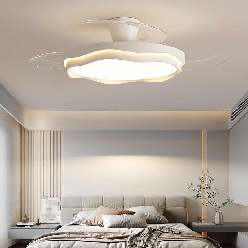 隐形风扇灯餐厅吊灯2025新款高级感电扇灯中山灯具客厅卧室吊扇灯