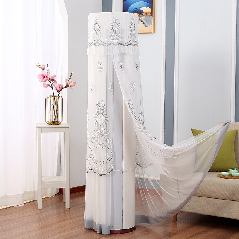 立式柜机罩开机不取蕾丝圆柱形格力美的海尔柜机空调罩防尘保护罩