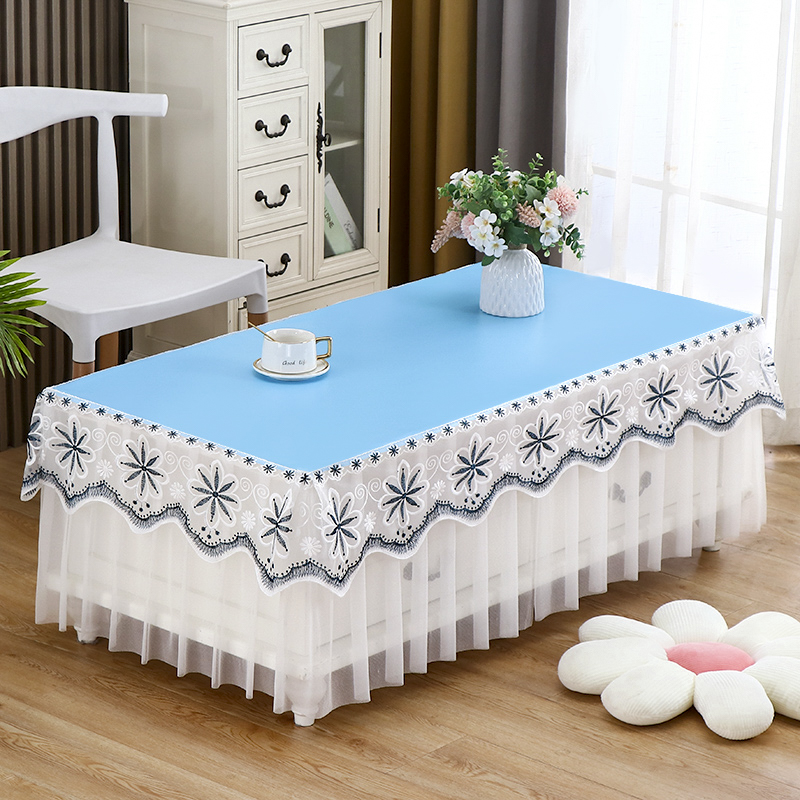 家用客厅皮革茶几桌布防尘保护罩防水放油可擦洗长方形茶几餐桌布