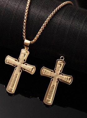 潮酷朋克钛钢项链3336