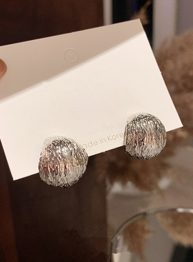 复古肌理感个性不规则耳环网红热销C性仿银针耳钉女简约ins风耳饰