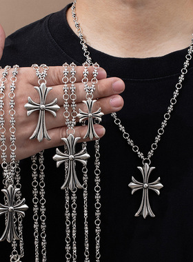 嘻哈潮牌十字架项链66