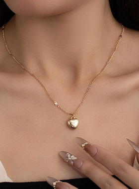 小众轻奢冷淡风爱心项链