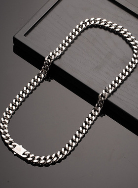 欧美风古巴链潮酷个性项链