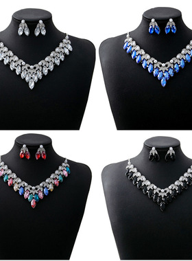 欧美复古奢华珍珠首饰套装