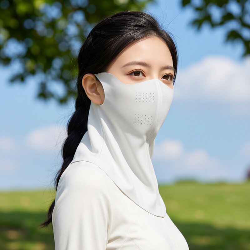 冰丝全脸无痕透气防晒面罩女夏