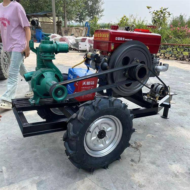 柴油机带高压喷灌泵吸程10米带微喷滴灌转盘机高压喷枪