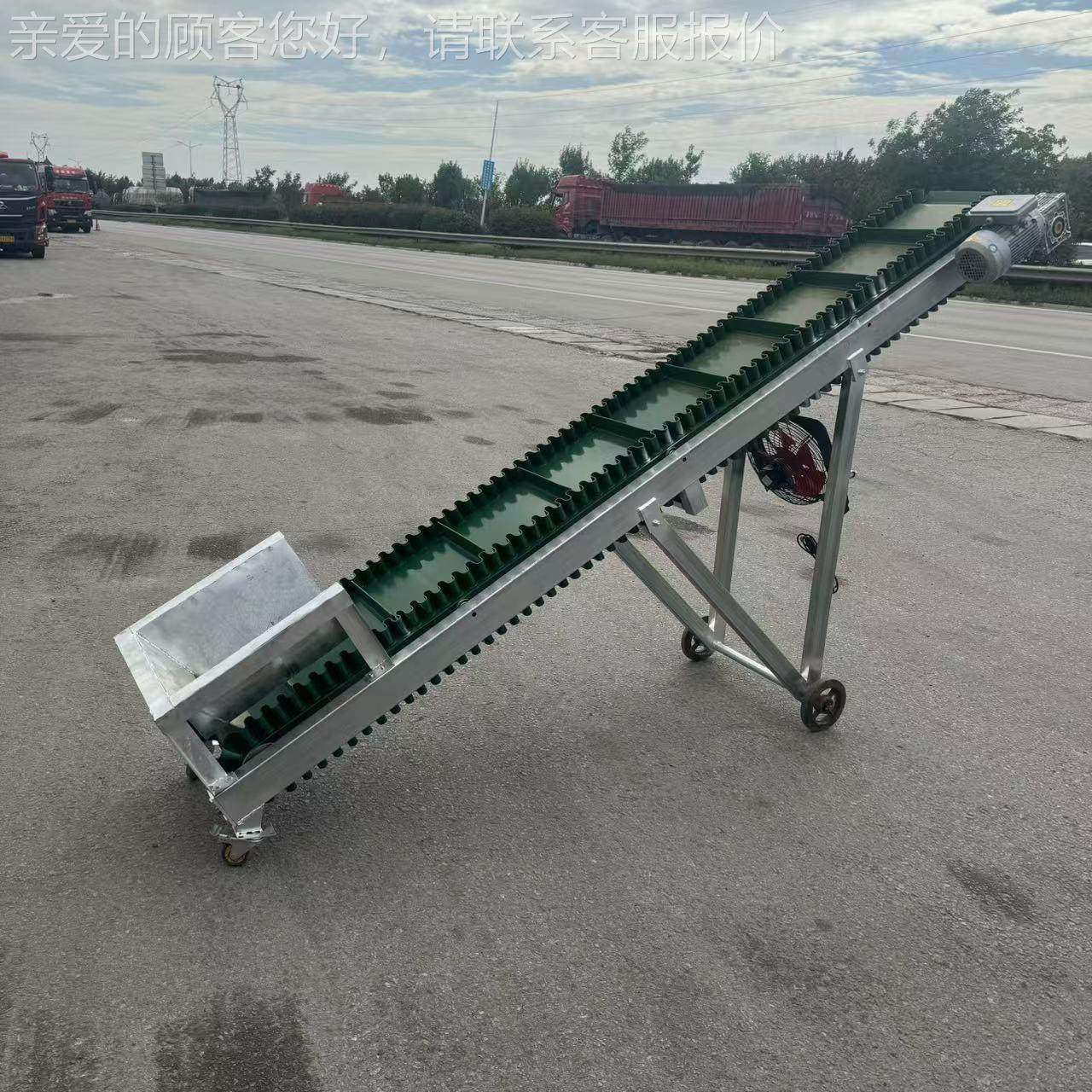 末上TBF料传送机 粉皮带传送给料输机 料小型皮送带式装车上机,搬运/仓储/物流设备,输送机,淘宝优惠券,粉丝福利购,淘宝优惠卷