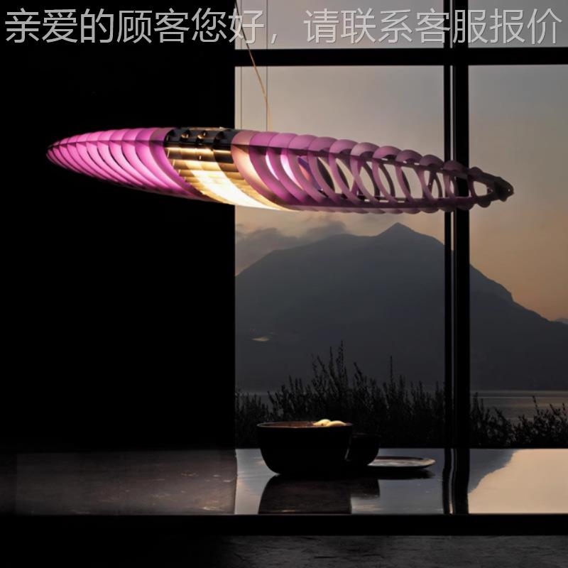 空意利Lucepla大n太空飞船中古餐师厅吊灯设209计款别墅楼梯间挑