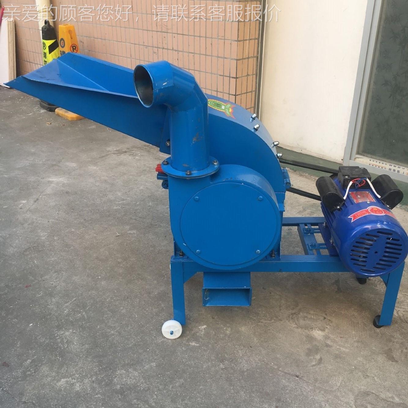 420型锤锤片料式饲碎机粉家秸用小型养殖玉米秆豆粕杂粮大型打料