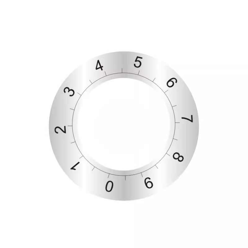 产品旋转开关标识贴半圆形开关调节档位旋钮防水耐高温调速器贴纸