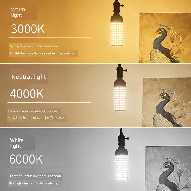Led球泡玉米灯E27E14小螺旋工厂车间家用路灯节能灯超亮照明吊灯