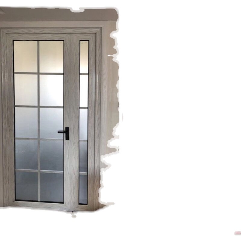 厕所玻璃门浴室钛镁铝合金子母门双开门厨房门阳台玻璃门扇钢化