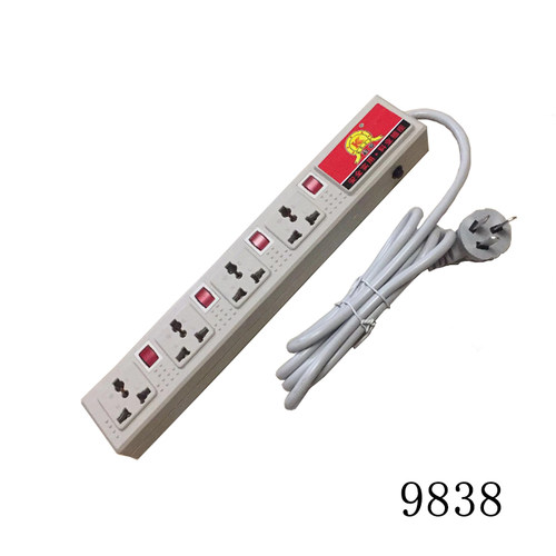 科业机柜插座9898六位六开关流水线工装板生产线专用香港排插电源