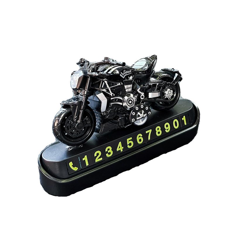 可爱男朋友临时停车号码牌卡通挪车电话牌礼品摩托手办车内装饰男