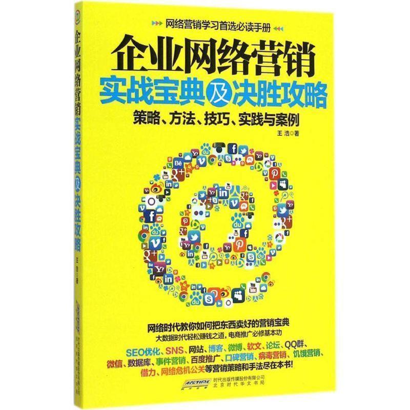 【正版书籍】 企业网络营销实战宝典及决胜攻略 王浩 著 北京时代华文出版社